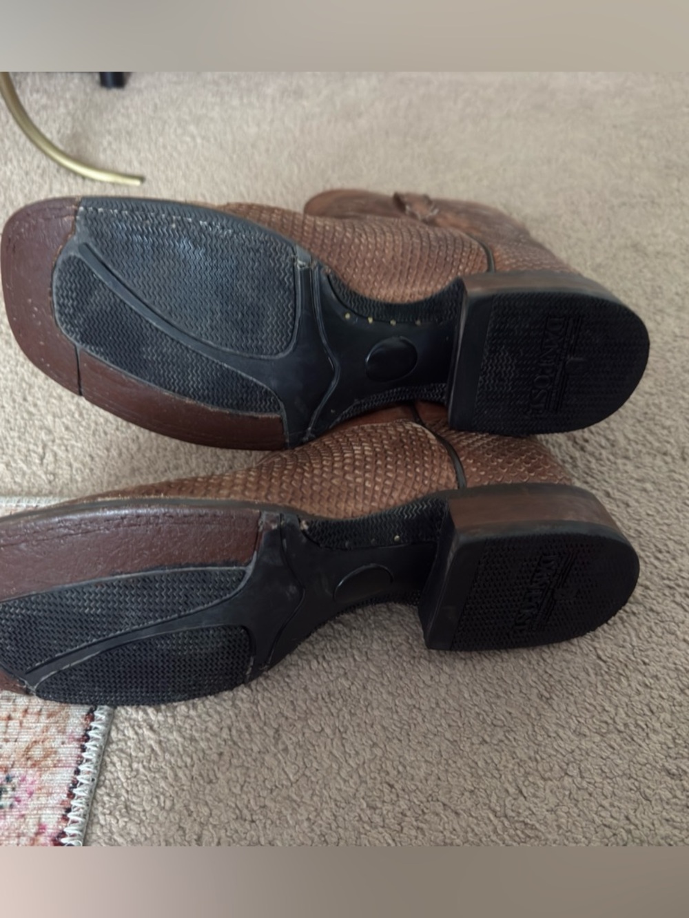 Dan Post KA Faux Python Print Leather Boots - Picture 6 of 9
